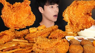 ASMR MUKBANG CHICKEN & BURGER MUKBANG COMPILATION KFC, BBQ, PIZZA, PAN CAKES