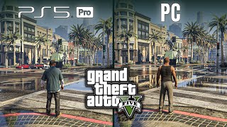 GTA V | PS5 Pro vs PC | Graphics Comparison