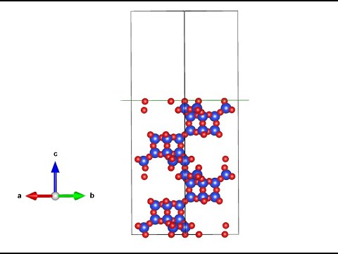 VESTA Software - Zeolite Framework Supercell with Vacuum - Chabazite