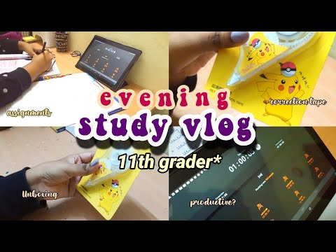 A hectic evening☁️ in my life| assignment works,small Unboxing etc.,| Study vlog