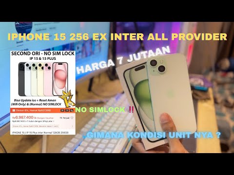 BELI IPHONE 15 256 DI KINOPHONECELL HARGA 7JT AN ‼️| SIMLOCK BUKAN YAH⁉️