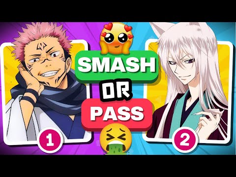 SMASH or PASS ANIME 😍🤮 MALE EDITION 🙍‍♂️ [ 100 BEST HUSBANDOS IN ANIME] Part 2