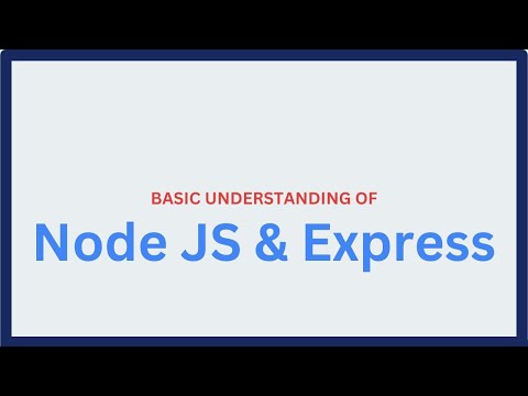 Quickly get started with Node.JS and Express in 10 minutes