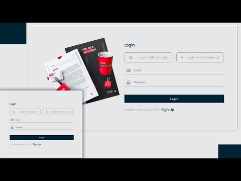 How to create a responsive login form using HTML and CSS only.