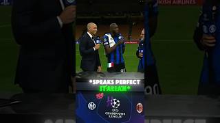 Lukaku is making fun of Micah Richards' Italian....  #soccer #lukaku #football tball #intermilan