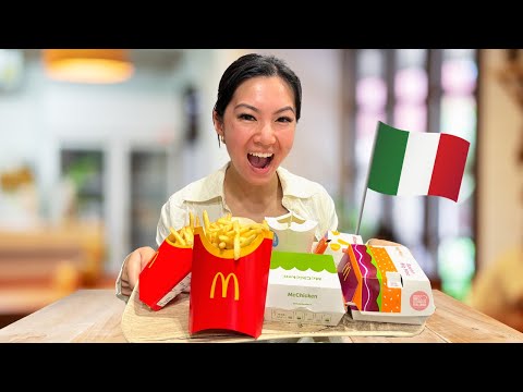 Trying McDonald's in Italy!