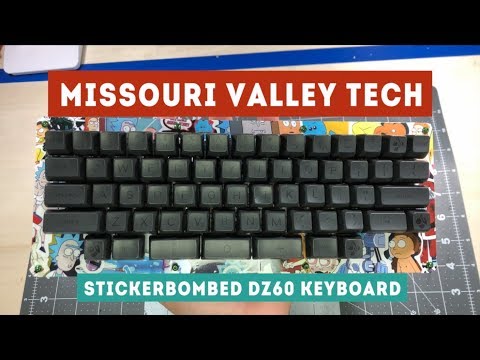 Stickerbomb DZ60 Mechanical Keyboard Build Log (HHKB Layout)