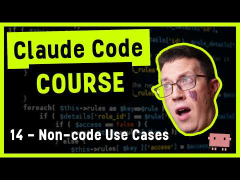 Claude Code Course 14 - Non-code Use Cases (Output Styles)