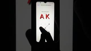 Amazing pattern lock password A and K pattren lock android #shorts