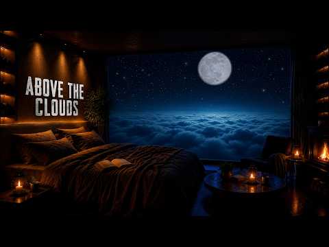 Above the Clouds [Orbital Lounge] Night Ambient for Sleep & Deep Rest (2 Hours) 4K