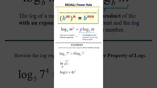 Properties of Logarithms 📚 | Log Rules Made Easy! Power Property of Logs