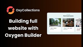 Building website for a language school with Oxygen Builder (walkthrough video)