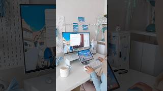 this how I connect my ipad to monitor ✨️ #ipad #ipadsetup #desksetup #deskinspiration #monitor