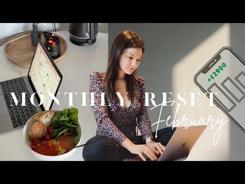 February reset routine | goals check-in, How much I spent in January, budgeting, savings and more!