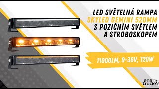 LED světelná rampa SKYLED GEMINI s bílým a oranžovým a stroboskopickým světlem