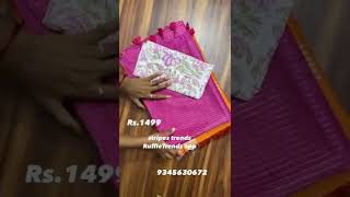 Striped trends!!At RuffleTrends.com or RuffleTrends app#codavailable#freeshipping#linensarees#combos