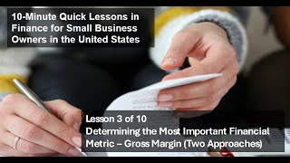Lesson 3 Know Your Gross Margin