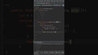 Inverted Triangle Pattern | JAVA | Interview Question | Coding practice