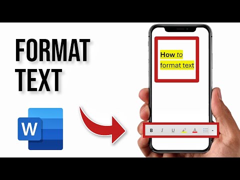 How to Format Text in Microsoft Word Mobile (Bold, Italics, Underline, Highlight)