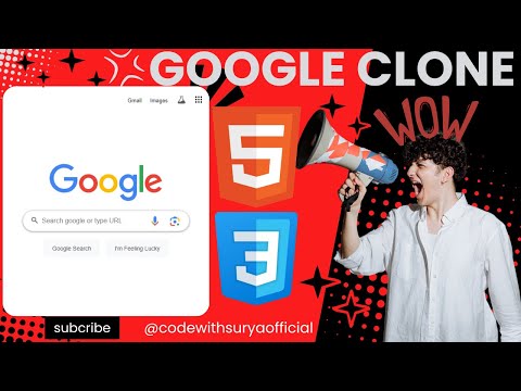 Create Your Own Google Clone: HTML, CSS, & JavaScript Tutorial 🚀