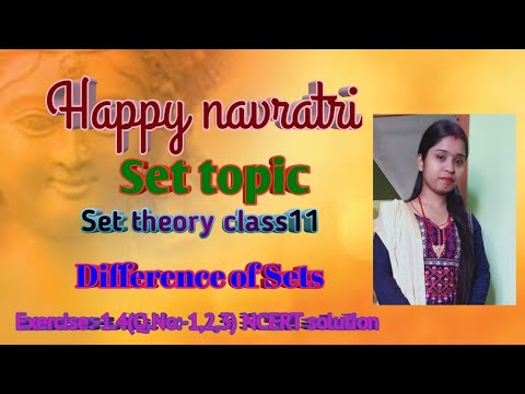 Set topic, Set theory class11 NCERT, Difference of sets, Exercise:-1.4(Q.No:-1,2,3) solution