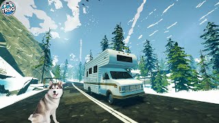 Long Drive North - New American Post-Apocalyptic Harsh Cold Wilderness Survival with a Dog and RV!