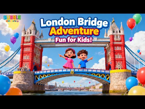 London Bridge Clean-Up Song 🌎 | Keep Our City Clean | Nursery Rhymes | Bubble Kids Safety