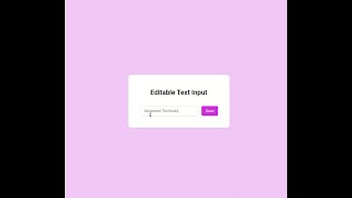 INTERVIEW MOCK TEST 1A | EDITABLE TEXT INPUT | REACT JS | CCBP 4.O | CCBP