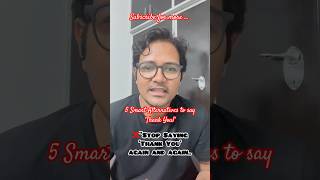 5 Smart Alternatives to say ‘Thank You!’ #improveyourenglish #learnandgrow