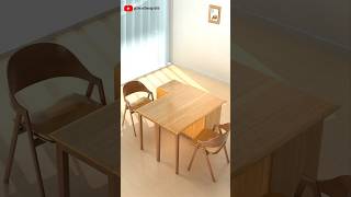 Japanese style storage solid wood folding table furniture design#Furniture Design#Creative Design