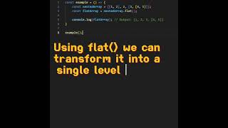 Flatten array in JavaScript in one easy step!