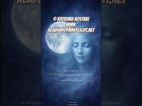 FULL MOON AFFIRMATION #katerinakostaki #metaphysicalwisdom #academyofinnerlight #lawofattraction