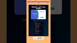 Modern login page using css #webdesign #webdevelopement #css #webdevelopment #html