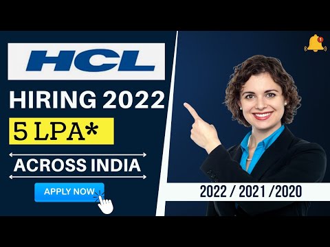 HCL Recruitment 2022 | Multiple Post | Freshers Jobs | Apply Now