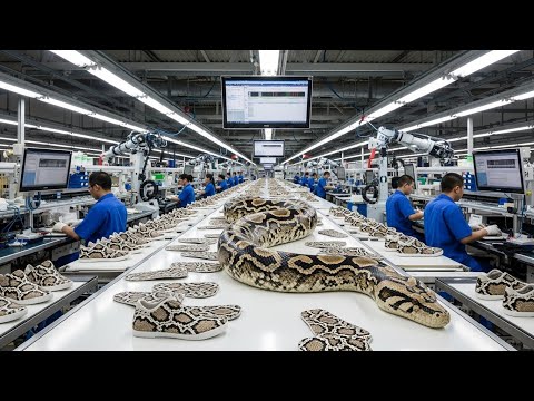 How Python Leather Shoes Are Made | Full Manufacturing Process