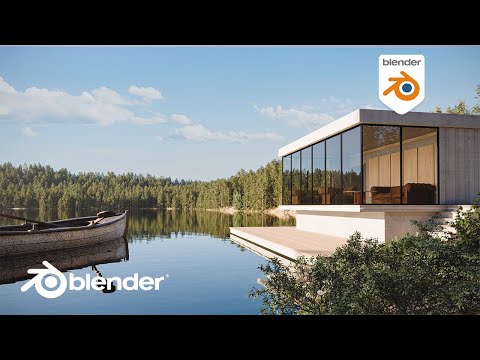 Easy Realistic Lake Environment And Architecture - Blender Beginner Tutorial