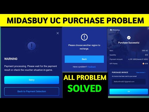 MIDASBUY UC PURCHASE PROBLEM SOLVED | HOW TO PURCHASE UC IN MIDASBUY PUBG GLOBAL