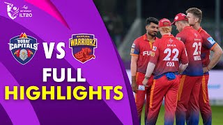 Full Highlights | Dubai Capitals VS Sharjah Warriorz | M 27 | DP World ILT20 | M3Y1J