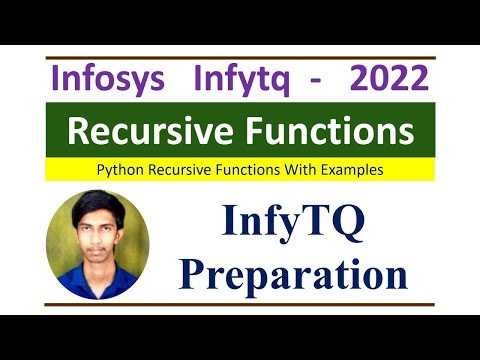 InfyTQ Python Preparation: Recursive Functions Explained | Python Recursion Made Easy