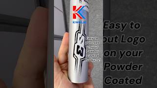 Wanna put logo on your Powder Coated products?🤠#powdercoating #logomark #bikeframe