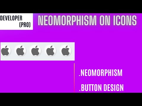 NEOMORPHISM on social media icons