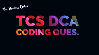TCS DCA coding Question 2 |  Wings 1 | kth largest element