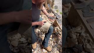 Porch knappin 😎 #novembersouth #flintknapping #coolstuff #stonetools #primitiveskills #minecraft