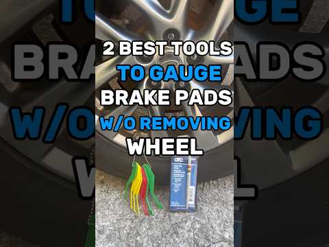 2 Best Tools to Gauge Brake Pads w/o Removing Wheel #brakepads #acpressureswitch #mechanic #carstuff