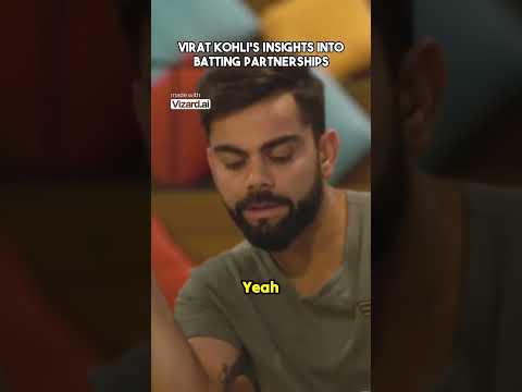 "Mastering the Art: Virat Kohli's Insights into Batting Partnerships 🏏🤝 #kohli #shorts #subscribe