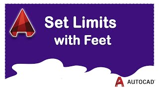 How to set drawing limits with feet in AutoCAD