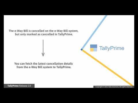 Cancelling E way Bill and Cancellation Related Activities in TallyPrime