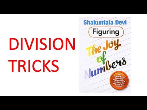#21 Division Tricks 'Figuring the Joy of Numbers' by Sakuntala Devi | Dakshinamurthy Creations