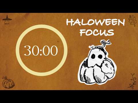 Autumn Magic Pomodoro 🍁 | Work with a Friendly Ghost