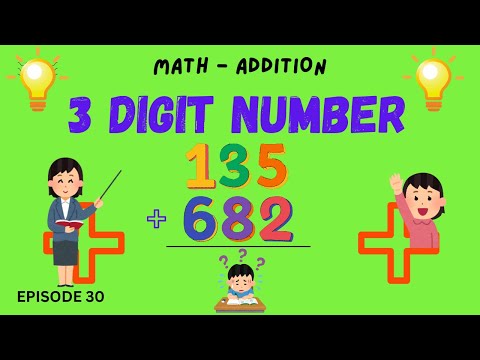 ADD 3 DIGIT NUMBERS EASILY EP 30 #education #school #maths